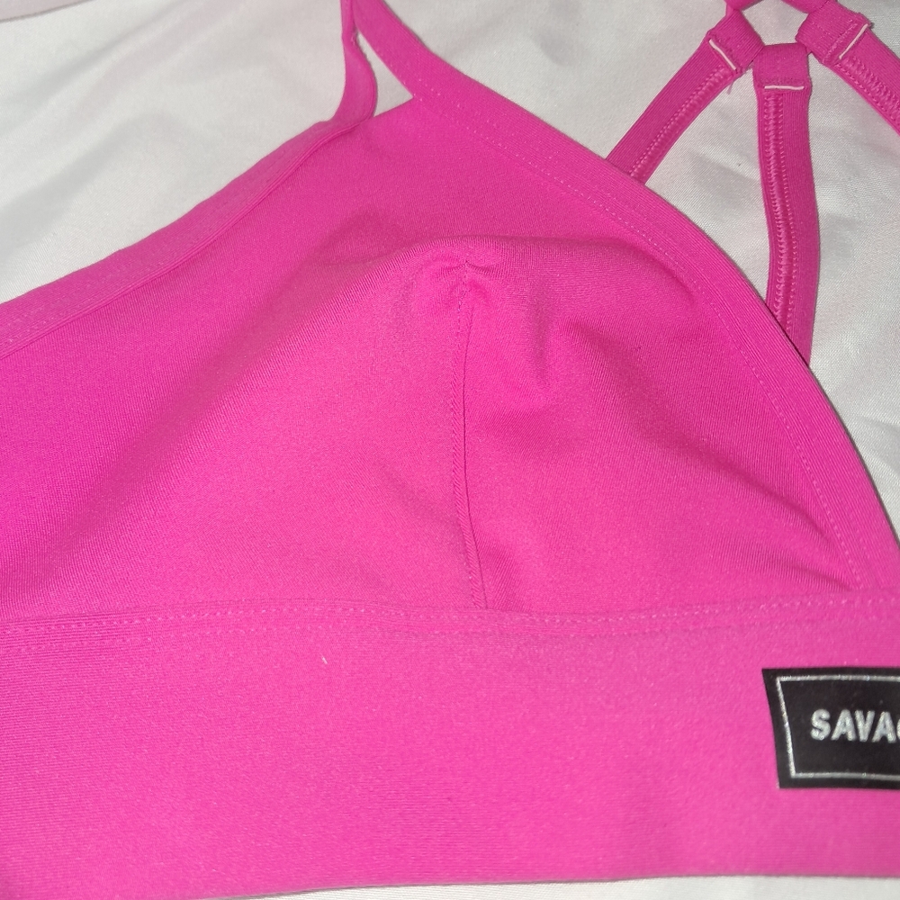 Savage x Fenty Womens Spotlight Low-Impact Sports Bras Set Of 3 EUC - Picture 8 of 16